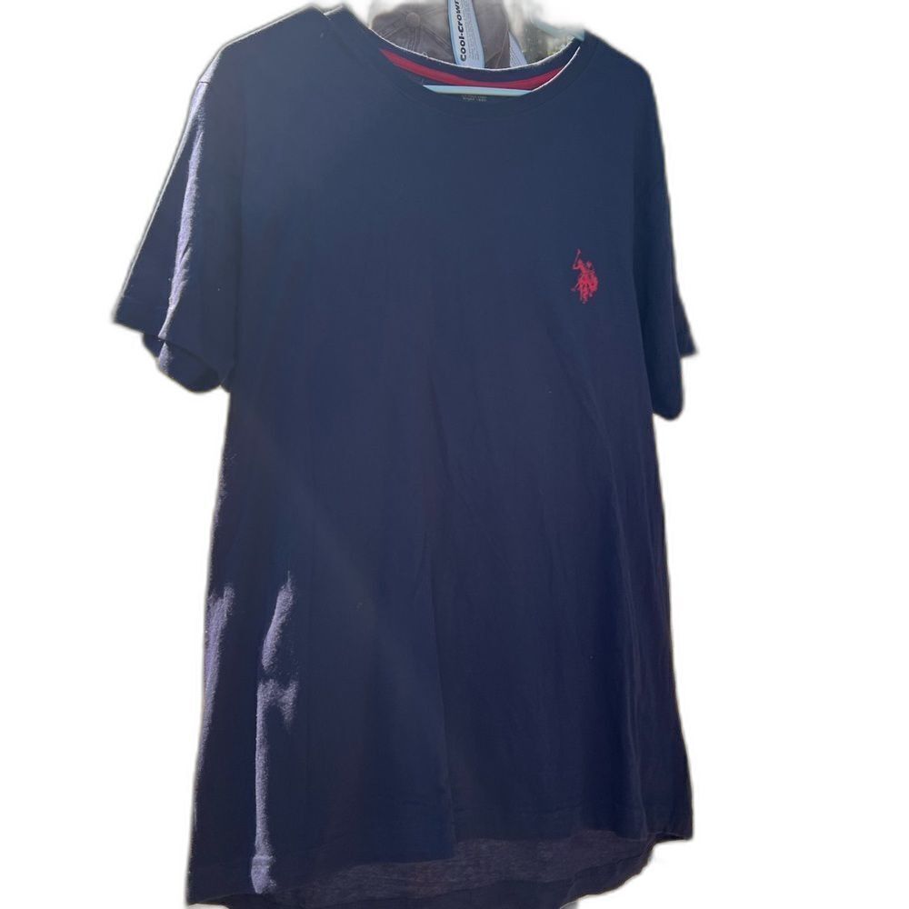 U.S. Polo Assn. Mens Sleep Wear Short Sleeve Shirt Navy and Red